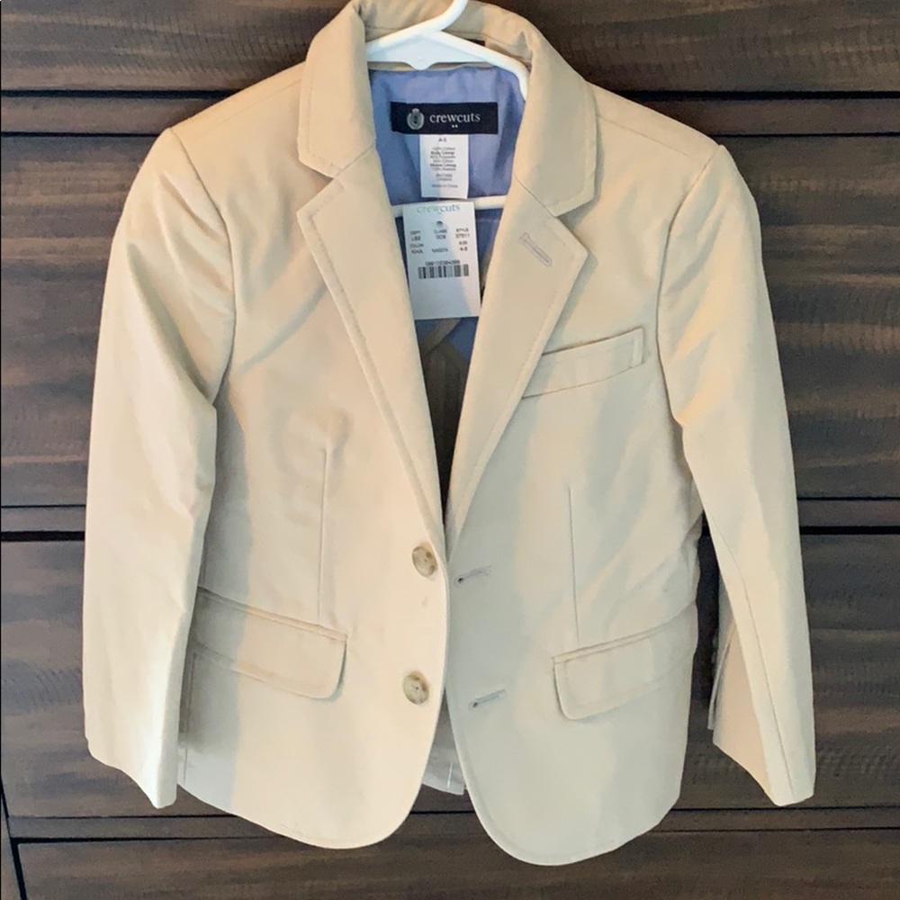 Jcrew: Boys Khaki Blazer NWT